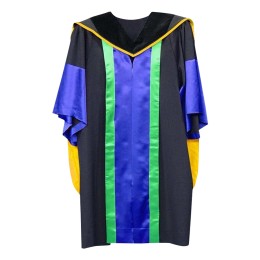 Supply Hong Kong Metropolitan University Doctoral Degree Graduation Gown B&A DBA Doctor of Business Administration Graduation Gown Blue Lining with Yellow Edge Shawl Black Dark Blue and Green Lining Graduation Gown Graduation Gown Department Color DA380 Supply Hong Kong Metropolitan University Doctoral Degree Graduation Gown B&A DBA Doctor of Business Administration Graduation Gown Blue Lining with Yellow Edge Shawl Black Dark Blue and Green Lining Graduation Gown Graduation Gown Department Color DA380